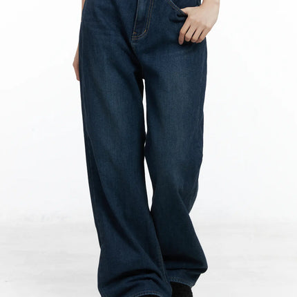 jordan-velvet-fleece-wide-jeans-cn518 / Blue