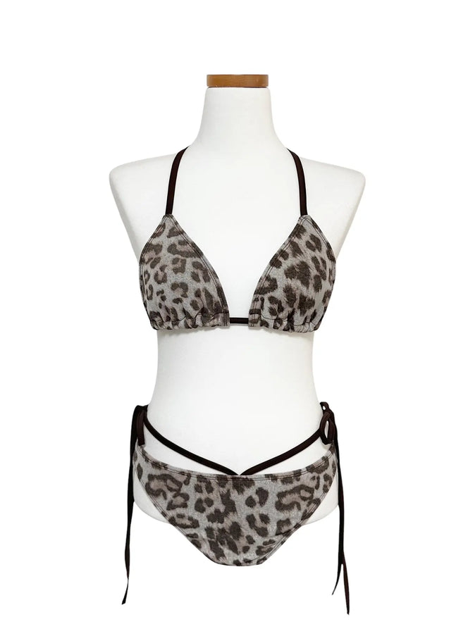 chic-leopard-print-bikini-set-iy514 / Brown