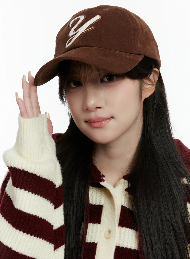 brown-suede-baseball-cap-cd523 / Brown