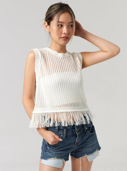 mesh-fringe-vest-cl305