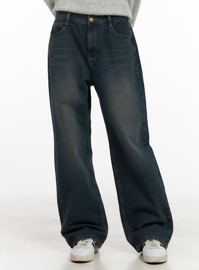 jenny-straight-leg-jeans-cj502 / Dark blue