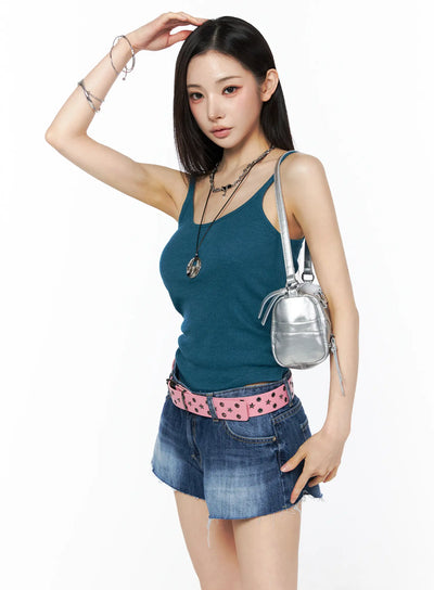 basic-ribbed-sleeveless-top-cu511 / Dark blue