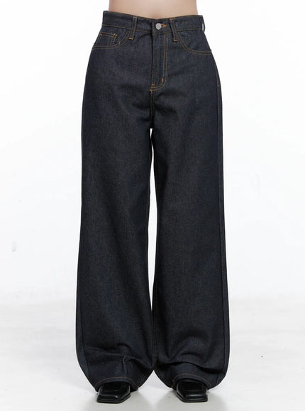 reyna-non-fade-relaxed-jeans-cs519 / Dark blue