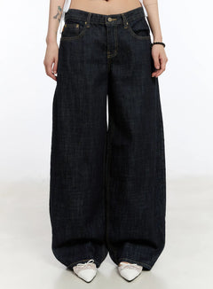 aleia-dark-washed-jeans-ca506 / Dark blue