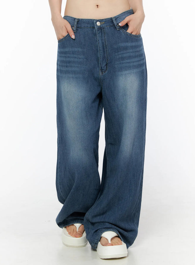 eira-summer-dark-washed-jeans-iu515 / Dark blue