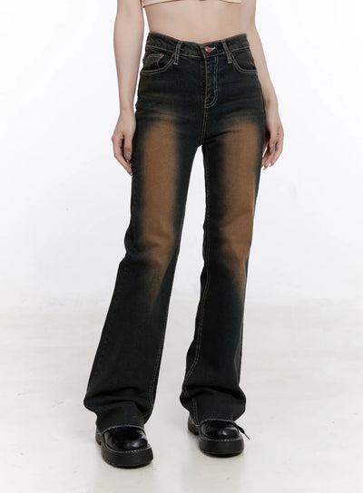 dalia-vintage-washed-flare-jeans-co501 / Dark blue