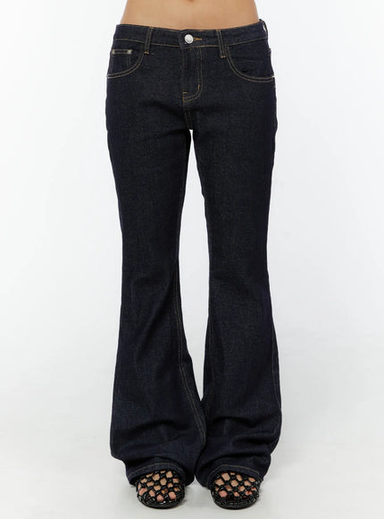 keeley-no-fade-bootcut-jeans-cy520 / Dark blue