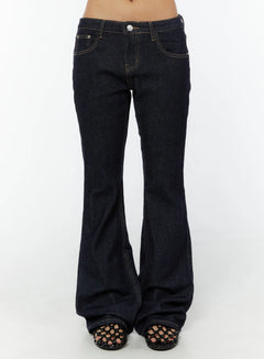keeley-no-fade-bootcut-jeans-cy520 / Dark blue