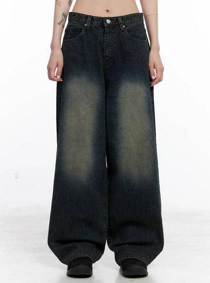 london-faded-baggy-jeans-cs510 / Dark blue