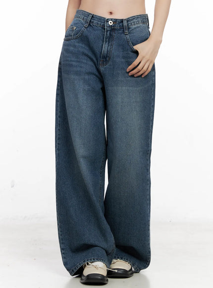 belen-wide-leg-jeans-co530 / Dark blue