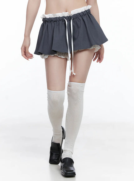 ruby-frill-mini-skort-cg529 / Dark gray
