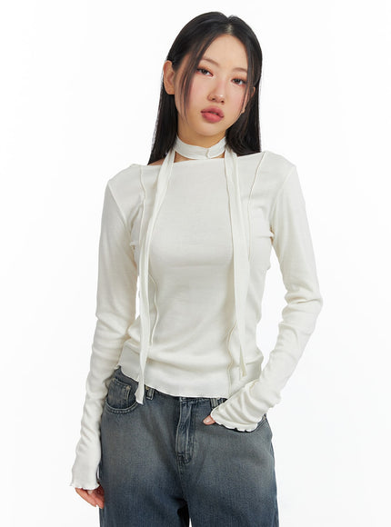 boat-neck-top-with-scarf-cf408