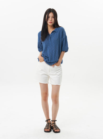 ripped-hem-cotton-shorts-ou326