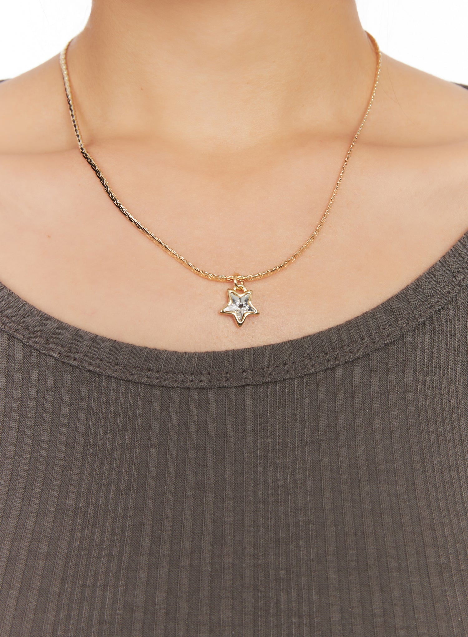 star-charm-necklace-co514 / Gold