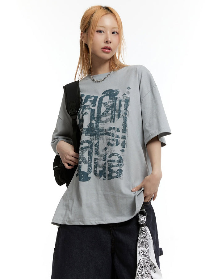 urban-graphic-cotton-t-shirt-cy501 / Gray
