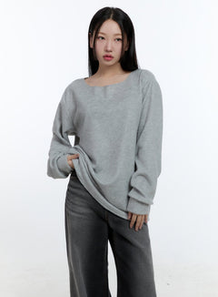 soft-touch-oversized-tee-cd423 / Gray