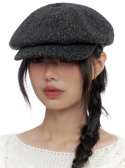 cotton-newsboy-cap-cs420 / Gray