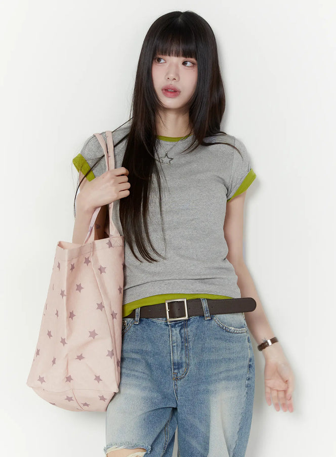 basic-short-sleeve-tee-cu505 / Gray