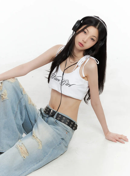 embroidered-super-cropped-tank-cu530 / White