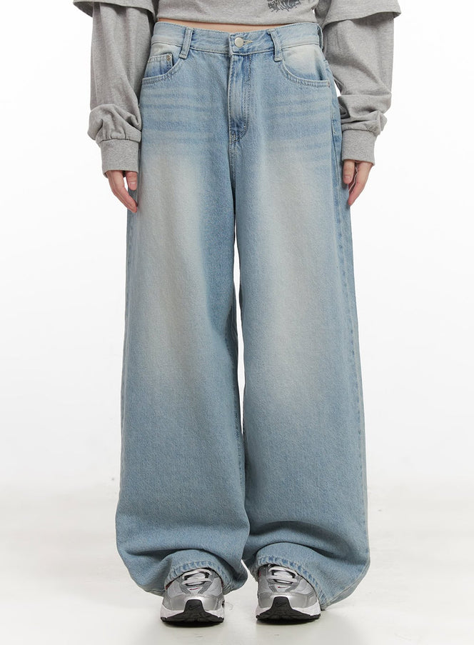 isabelle-washed-wide-leg-jeans-cj528 / Light blue