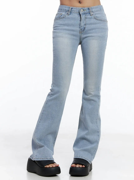 yeojin-classic-flare-denim-jeans-cl510 / Light blue