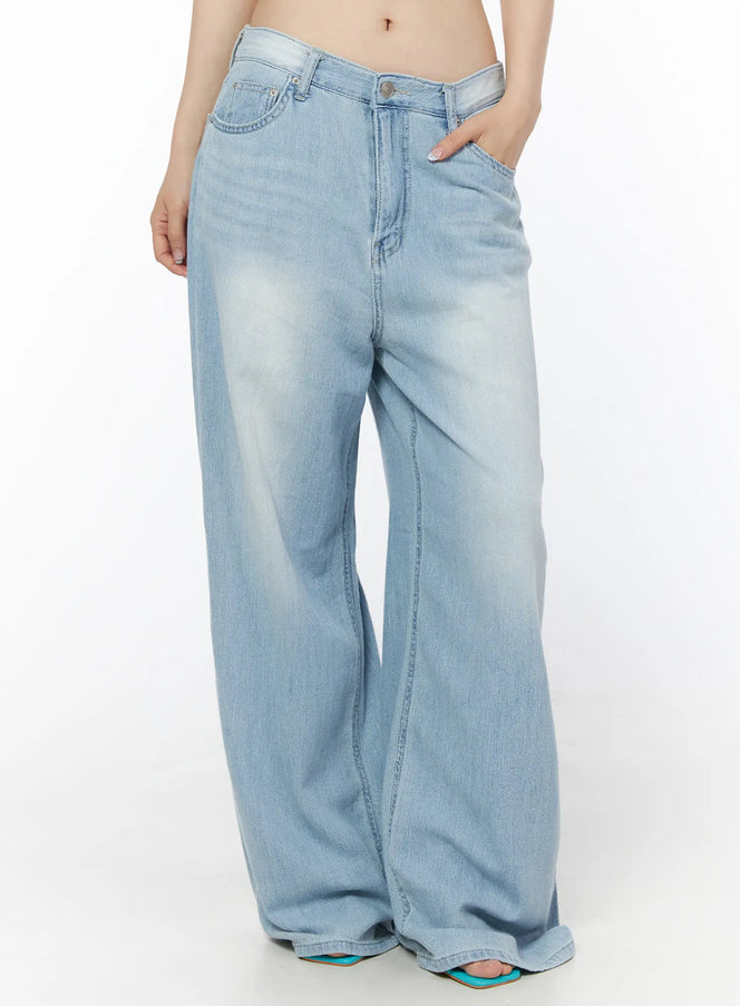 azra-summer-washed-jeans-iu515 / Light blue