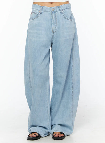 niko-loose-fit-straight-jeans-cu518 / Light blue
