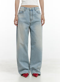 light-low-rise-baggy-jeans-cl410 / Light blue