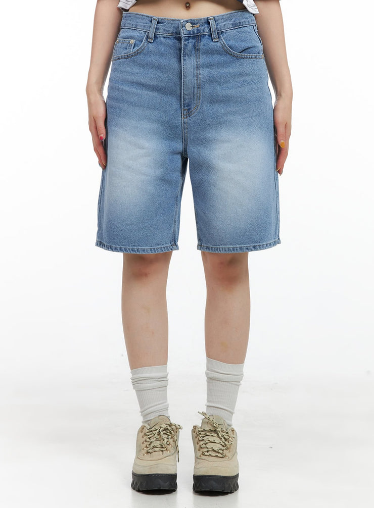 washed-wide-leg-jorts-cg408 / Light blue