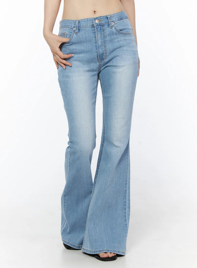 loa-low-rise-flared-bootcut-jeans-cu511 / Light blue