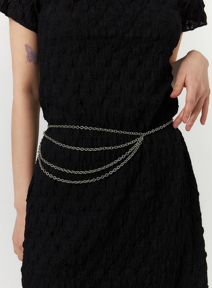 layered-chain-belt-cf407 / Light gray