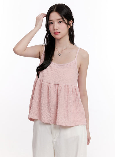 frill-flare-cami-top-cm527 / Pink
