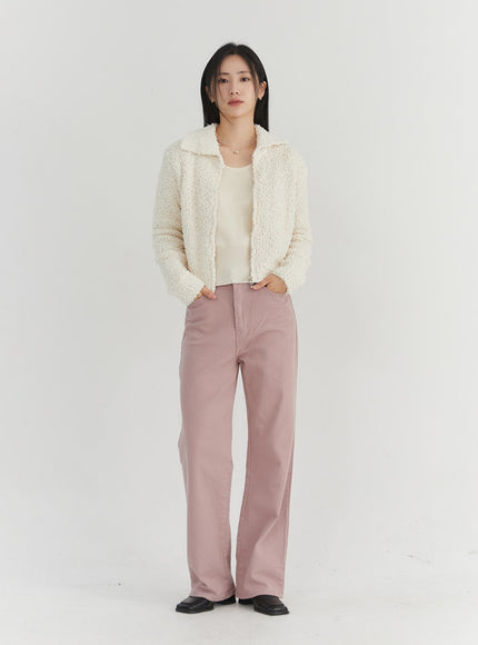 soft-color-wide-pants-on303 / Pink