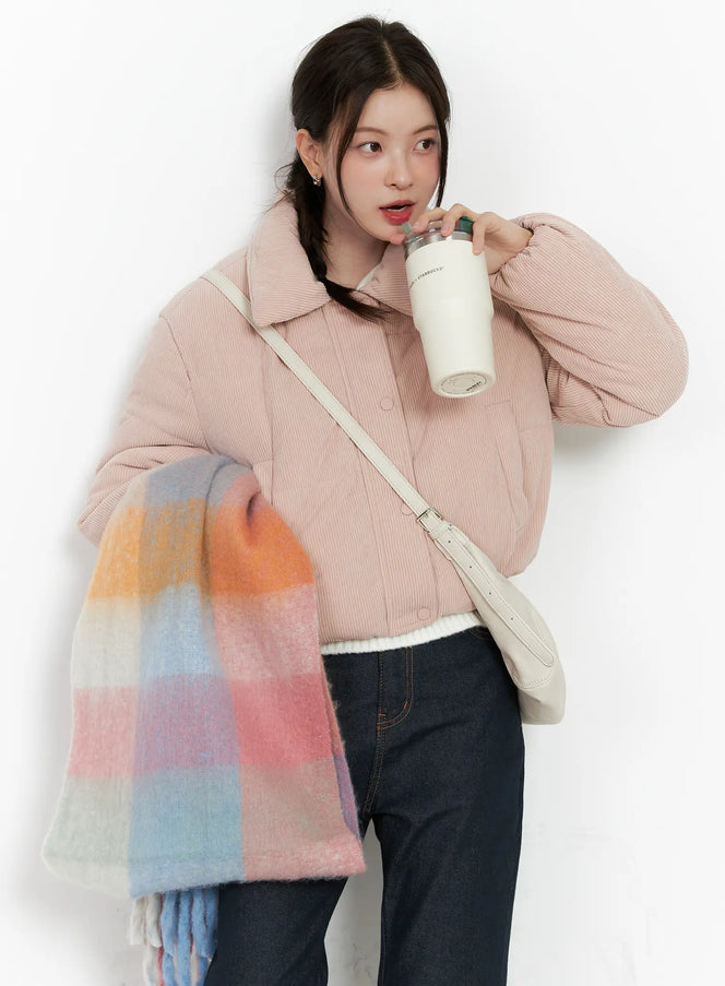 cozy-corduroy-puffer-jacket-cn512 / Pink