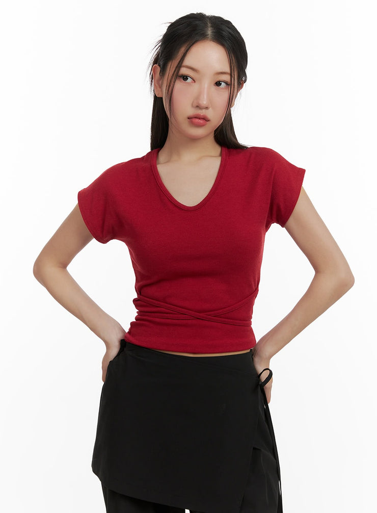 x-wrap-tee-cy403 / Red