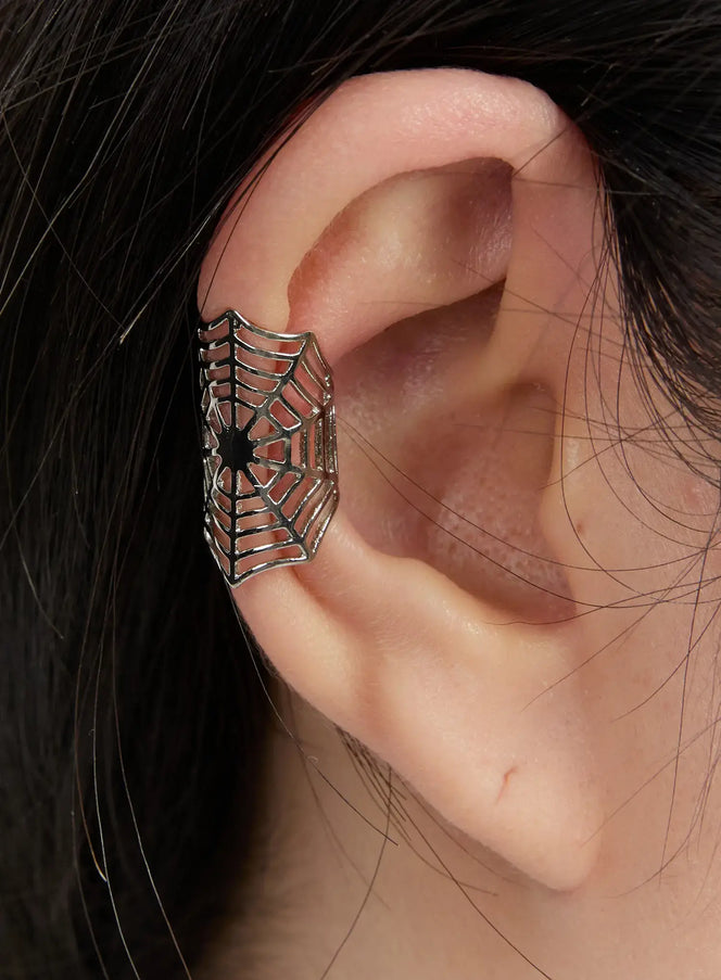 Gothic Web Ear Cuff CA508