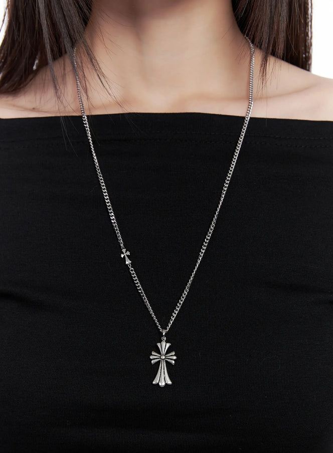 gothic-pendant-long-chain-necklace-cn511