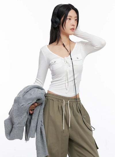 crop-long-sleeve-corset-cc1809 / White