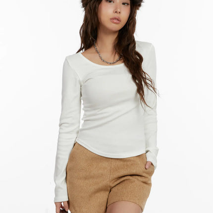 essential-fleece-lined-modal-top-cd512 / White