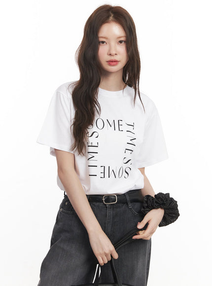 graphic-crew-neck-t-shirt-ca502 / White