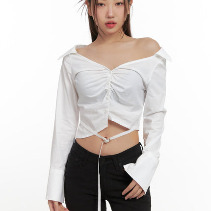 stylishelegance-shirt-cn428 / White