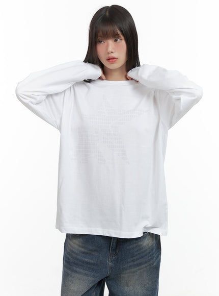 basic-loose-fit-long-sleeve-tee-co410 / White