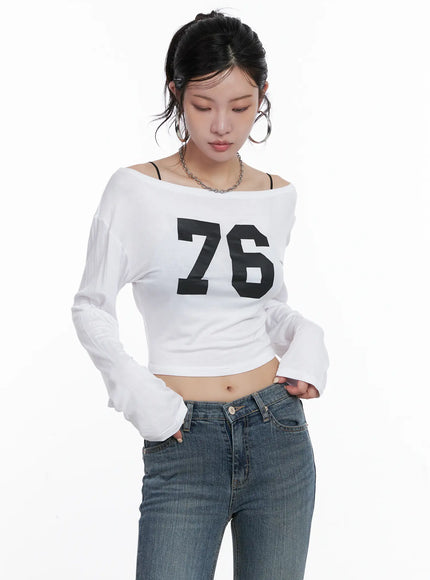 76-long-sleeve-crop-top-cs510 / White