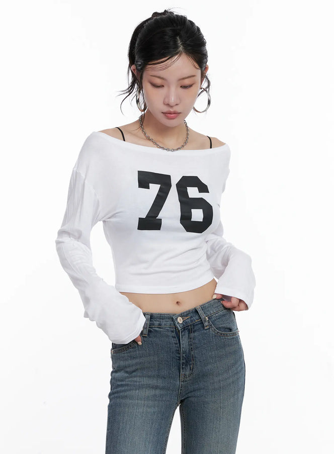 76-long-sleeve-crop-top-cs510 / White