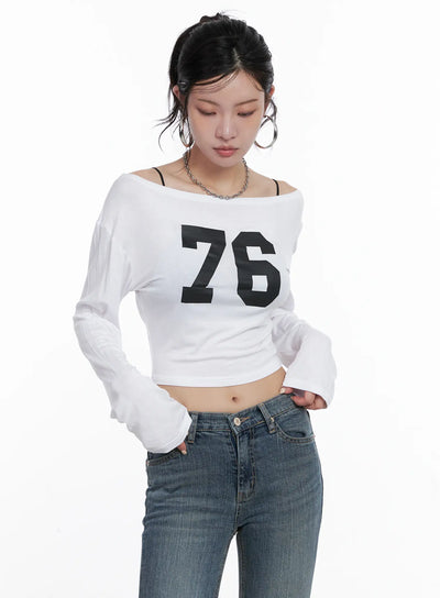 76-long-sleeve-crop-top-cs510 / White