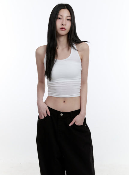 essential-slim-fit-halter-top-cj522 / White