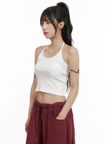 cotton-halter-top-cg420 / White