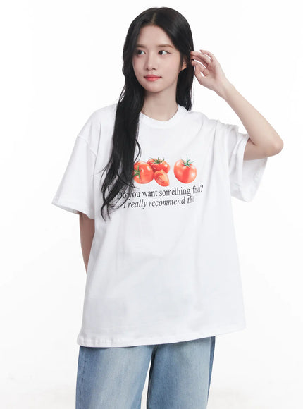 veggie-graphic-tee-cu525 / White