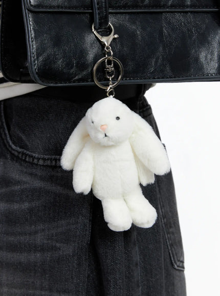 plush-bunny-bag-keychain-cs523 / White