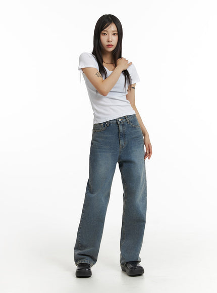 washed-straight-leg-jeans-cf401